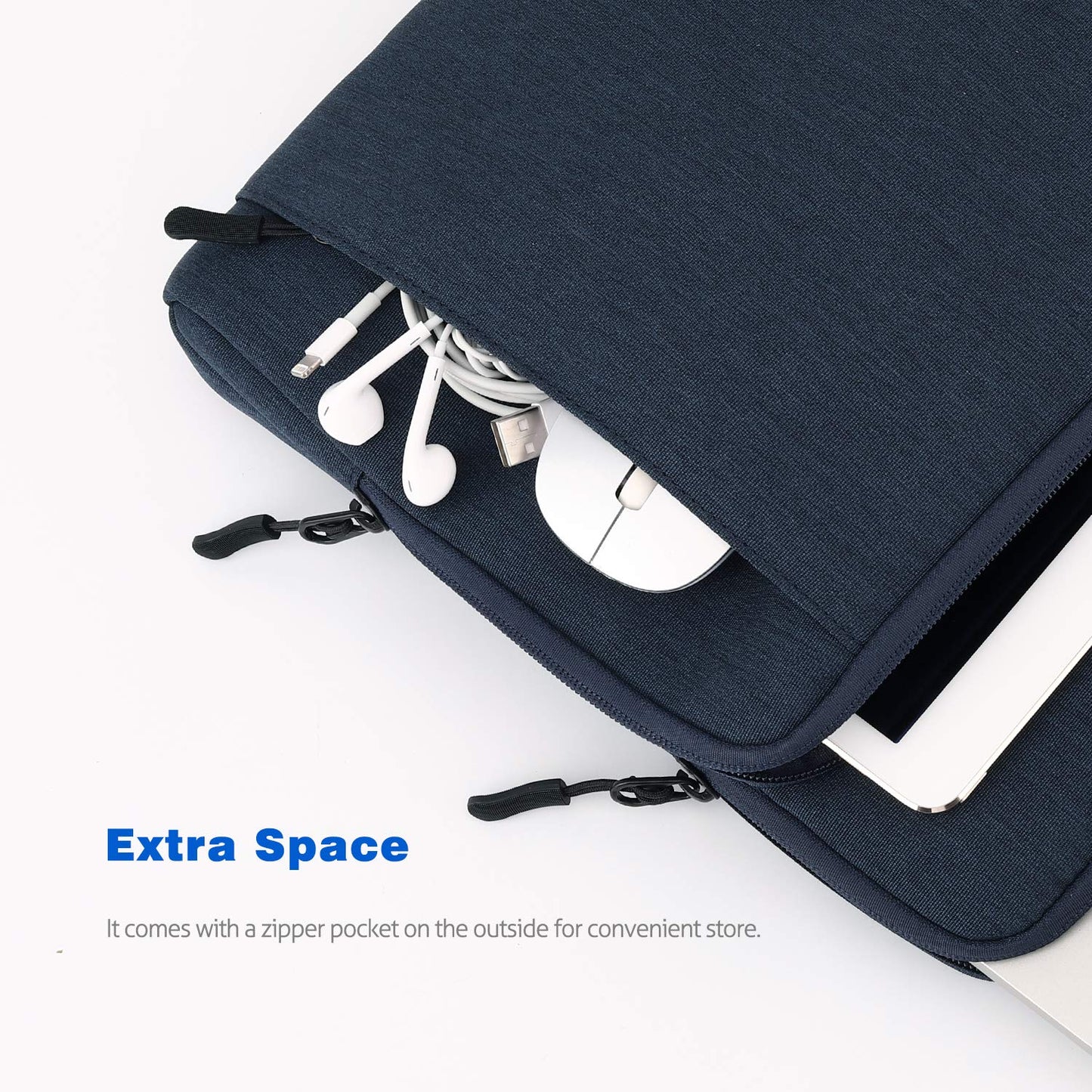 Dadanism 13 Inch Tablet Sleeve Shoulder Bag Carrying Case for iPad Pro 13" M4 2024, iPad Air 13" M3 M2, iPad Pro 12.9", Galaxy Tab S10+ Plus/S9 FE+/S9+ Plus 12.4", reMarkable Paper Pro 11.8", Indigo