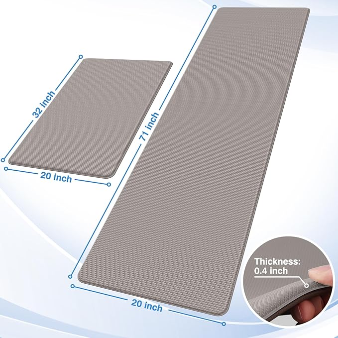 StepRite Kitchen Mats, Cushioned Anti Fatigue Kitchen Mats