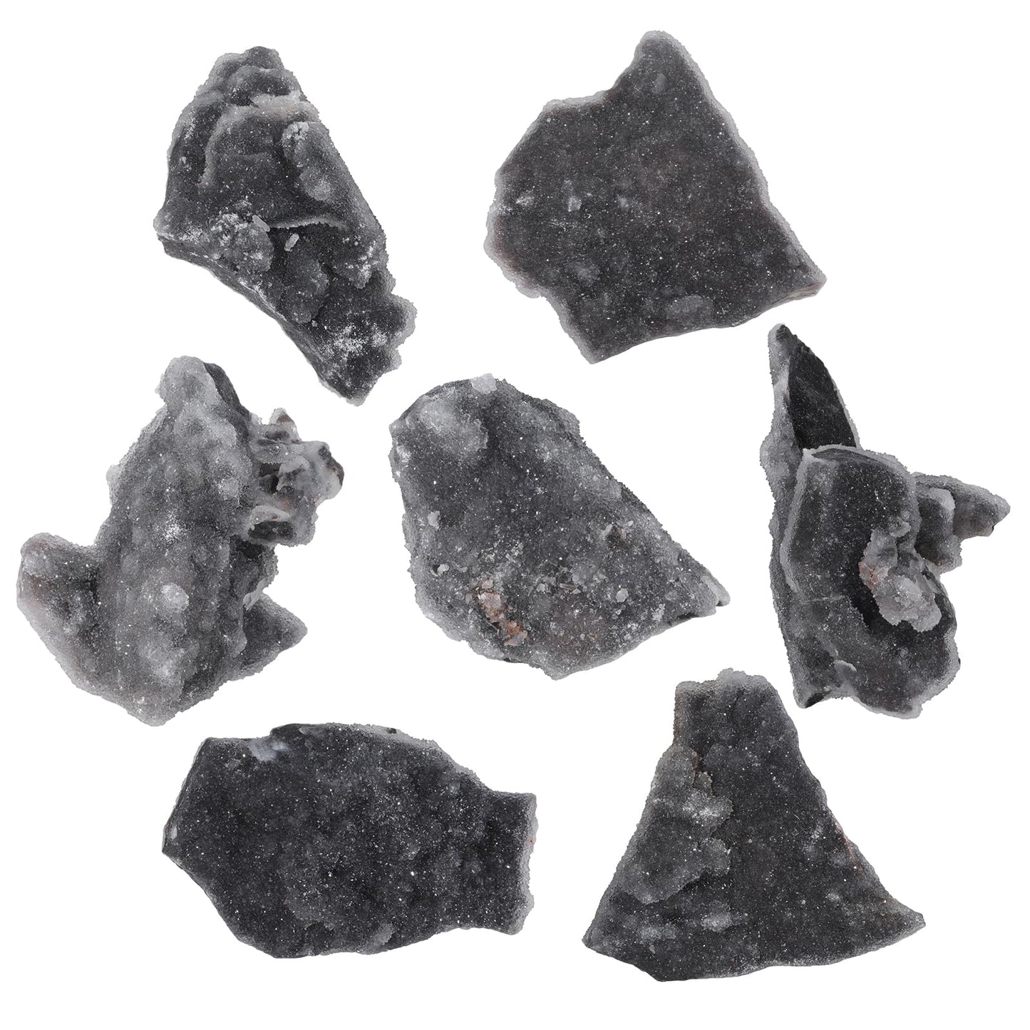 TUMBEELLUWA Natural Raw Sphalerite Geode Cluster for Home Decor, Irregular Shape Crystal Specimen Healing Stone Diffusers for Essential Oils, 0.66-0.88 LBS
