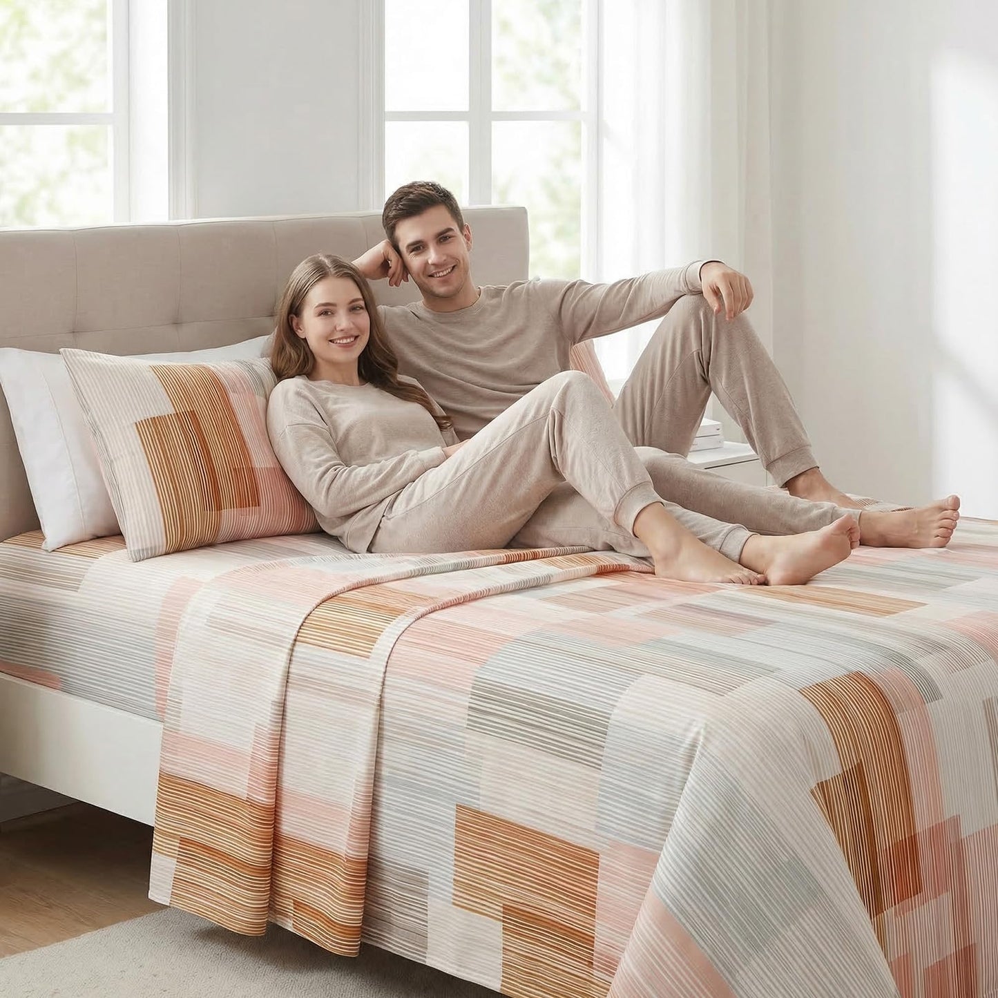 YIYEA Twin Sheets Set, Premium Double Brushed Microfiber Bed Sheet Set for All Season, Soft Breathable, 16" Deep Pocket, Shrinkage and Fade Resistant, 3PC, Twin