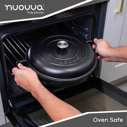 Nuovva Enamelled Cast Iron Cookware Bundle – Dutch Oven Pot with Lid & Double Bread Loaf Pan – Premium Cookware Set for Baking, Roasting & Everyday Cooking