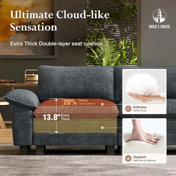 HERA'S HOUSE 158" Modular Sectional Sofa, Oversized L Shaped Couches