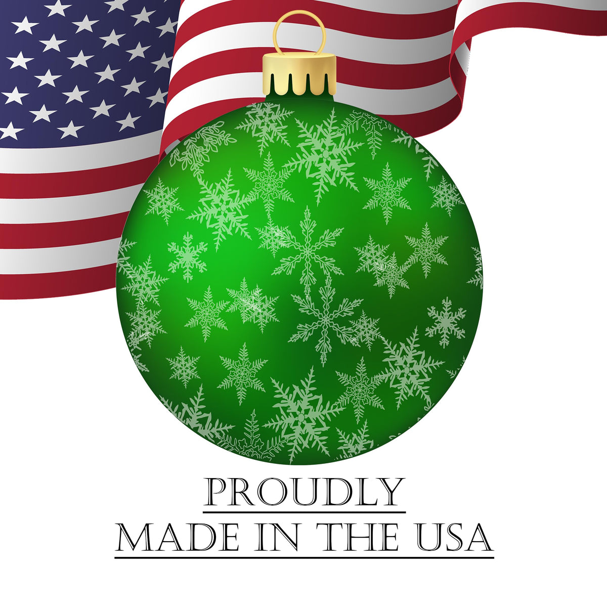 Rogue River Tactical Christmas Classic Yard Sign for Home Decor and Lawn Decoration With Stakes Green Ornament Snowflakes