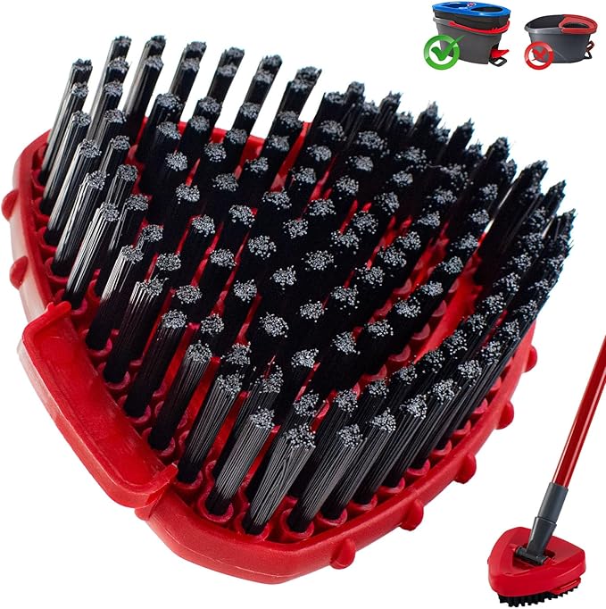 Scrubber Mop Head for Ocedar, Upgrade Scrub Brush for Ocedar, Spin Mop Scrub
