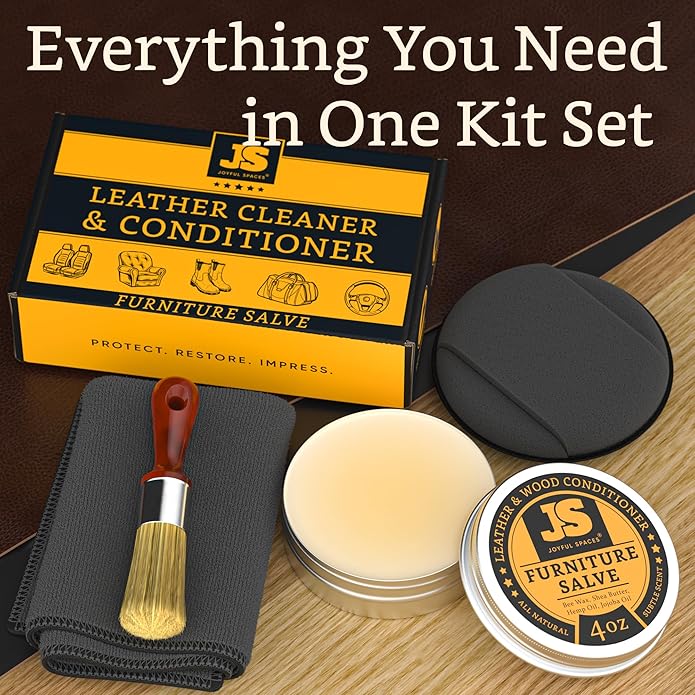 Furniture Salve for leather, leather conditioner, leather repair kit, shoe