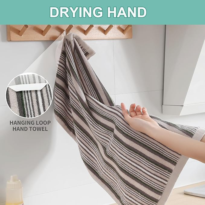 SALAS Kitchen Dish Towels for Drying Dishes, Large Cotton Kitchen Towels