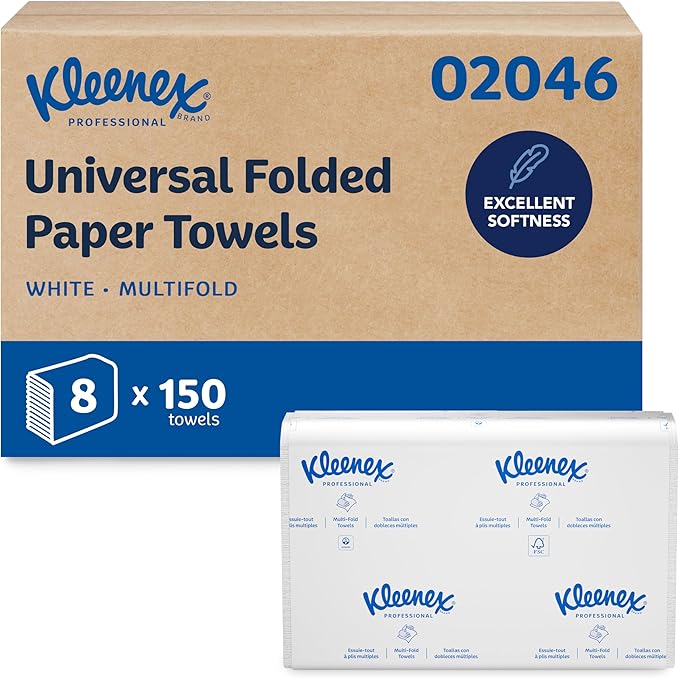 Kleenex Professional Universal Multifold Paper Towels, Absorbency Pockets