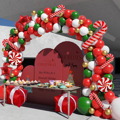 Christmas Balloon Arch Kit, 162PCS Christmas Balloon Garland