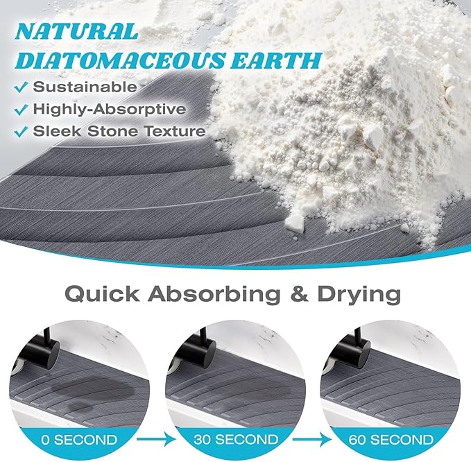 Stone Faucet Mat for Kitchen Sink