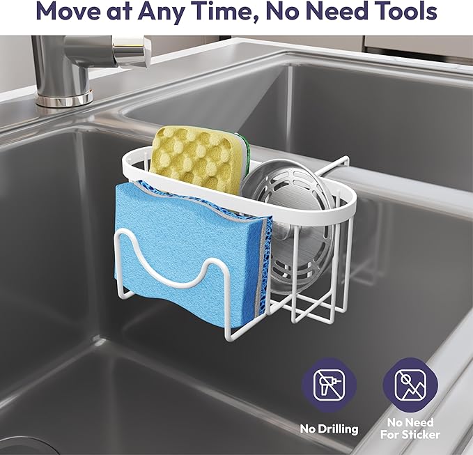 SWTYMIKI Sponge Holder for Kitchen Sink