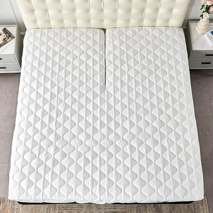 Quilted Waterproof Split Top California King Mattress Protector Pad