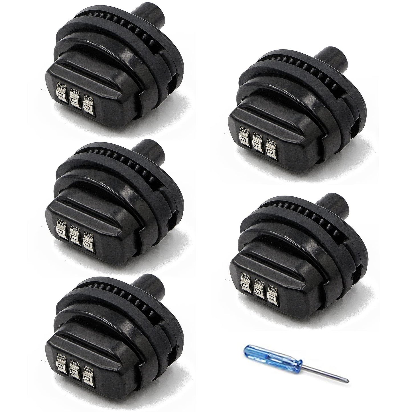 RioRand Trigger Lock 3 Digit Combination Gun Lock Compatible with Pistols Handgun Rifles Bb Gun Shotguns (5PCS)