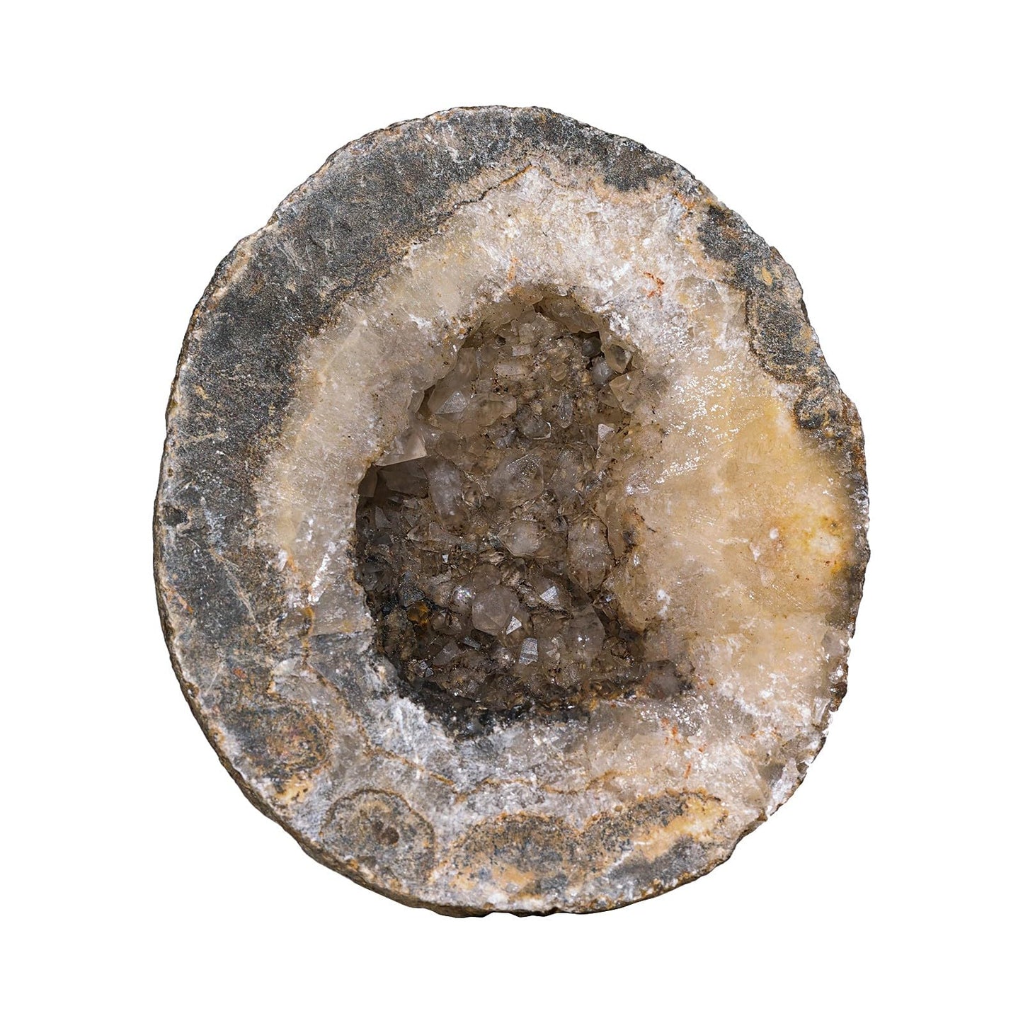 mookaitedecor Natural Agate Geode Quartz Crystal Cluster, Irregular Raw Geodes Rocks Stone Mineral Specimen Cave Collection Home Office Decor, 201-300 g