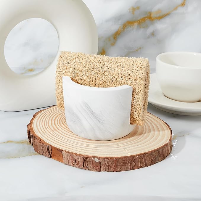 Diatomite Sponge Holder for Kitchen Sink Counter, Quick Drying, Fast Water