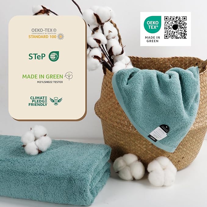 SEMAXE Bath Towel for Bathroom, 100% Cotton Towel