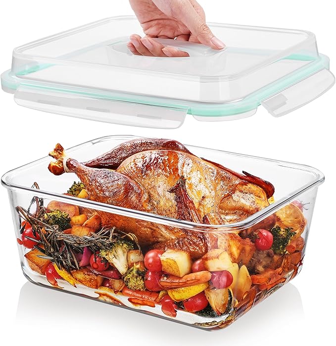 Vtopmart 6.5L/ 220oz/ 27.5cup Extra Large Glass Food Storage Containers