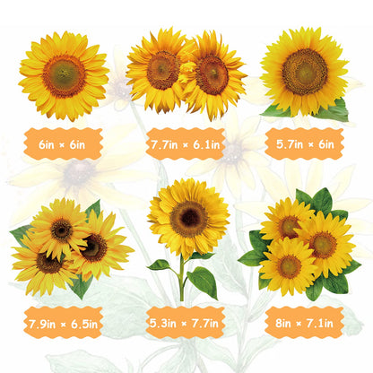 KALEFO 30PCS Sunflower Decorations Hanging Swirls Spring Summer Party Supplies Sun Flowers Foil Ceiling Wall Decor for Baby Shower Birthday Wedding Family Holiday Favors