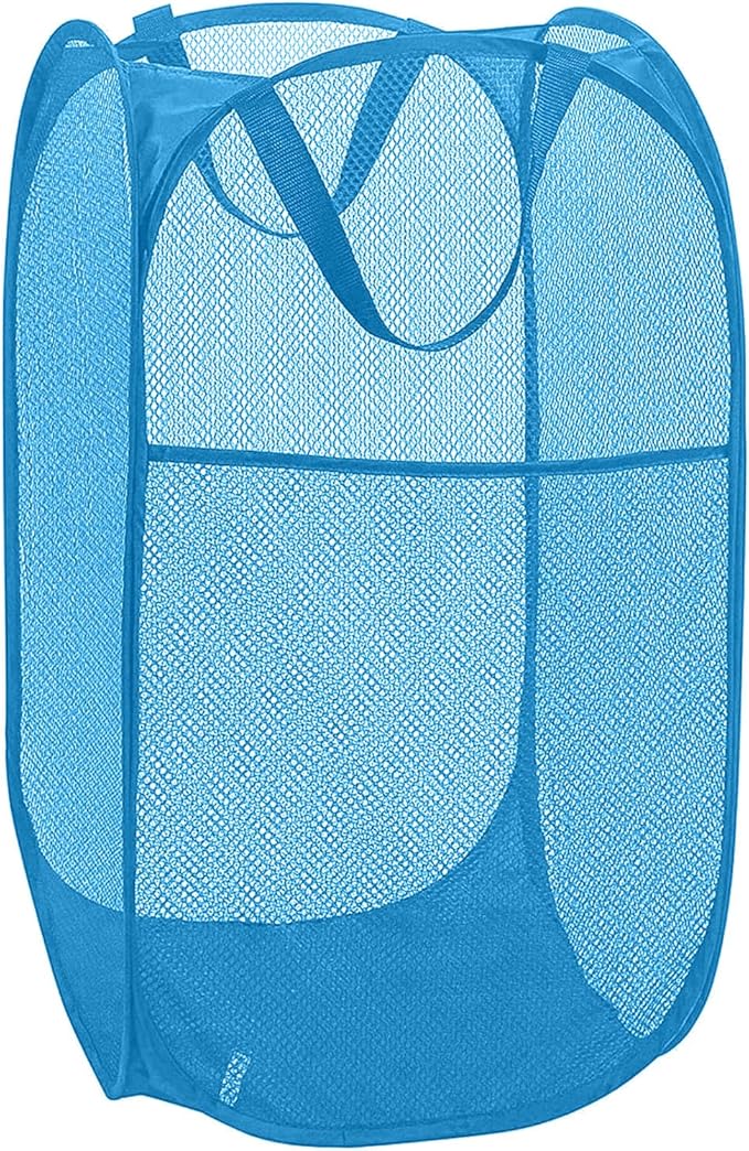 Mesh Pop Up Laundry Hamper, Collapsible Laundry Baskets, Foldable Dirty Clothes