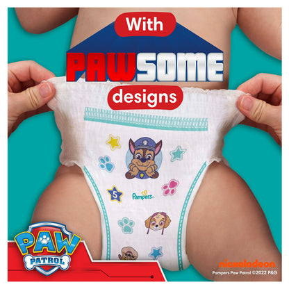 Pampers Baby-Dry Nappy Pants Paw Patrol Edition Size 6, 138 Nappies, 14kg-19kg, with Our 360° Pants Fit to Help Prevent Leaks