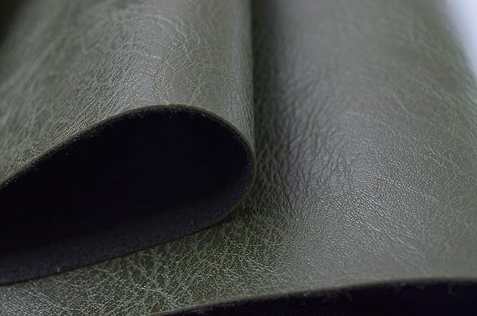 Wento Thick Half Yard Faux Leather Fabric Soft Skin Grain PU Leather