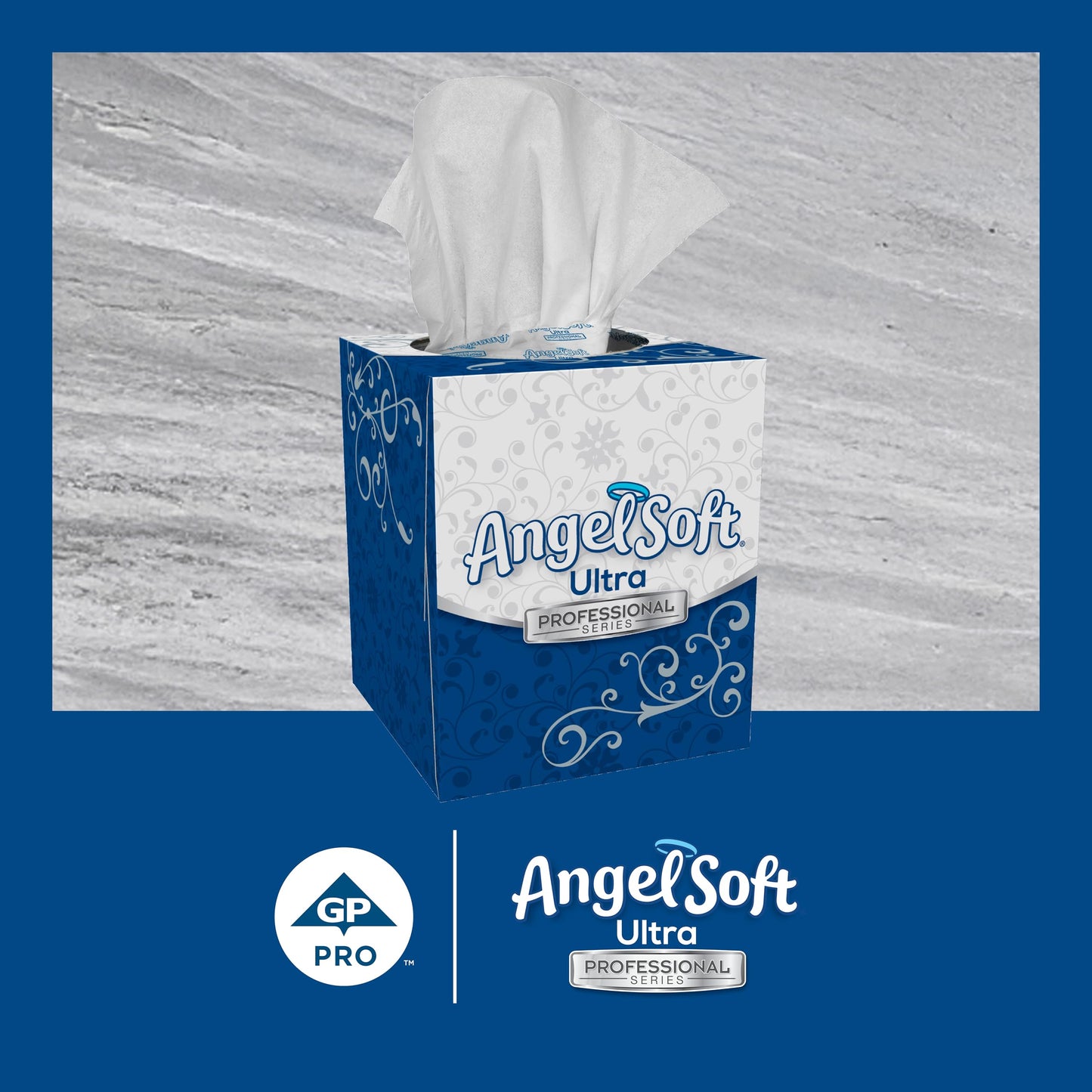 Georgia-Pacific Angel Soft Ultra Professional Series Premium 2-Ply Facial Tissue (4636014), 96 Sheets Per Box, 10 Tissue Cube Boxes Per Case
