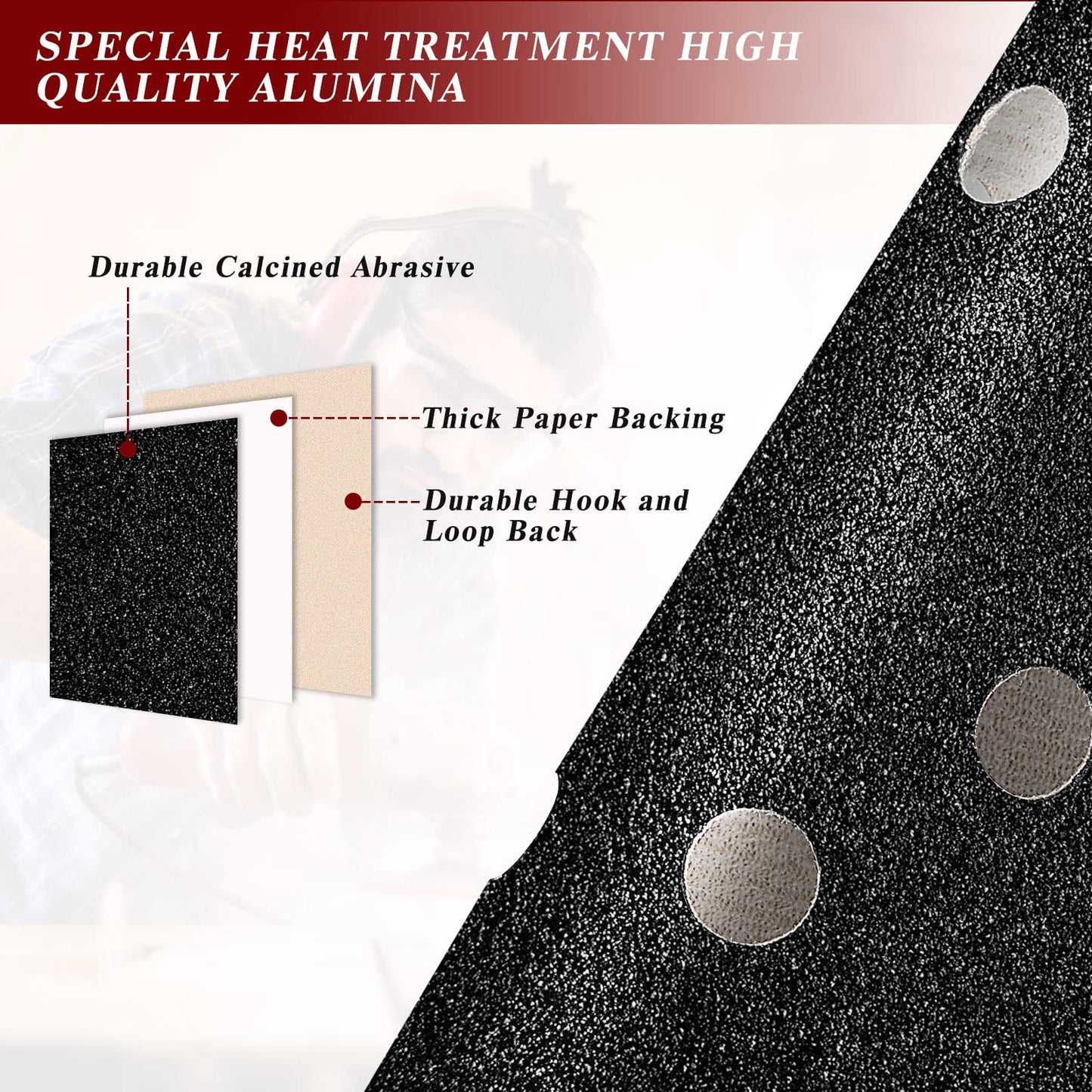 STEBRUAM 80PCS 125mm Dry Wet Sanding Discs, Hook and Loop Sandpaper Silicon Carbide Orbital Sander Discs Include 320/400/600/800/1000/1200/1500/2000 Grit for Polishing/Metal/Automotive