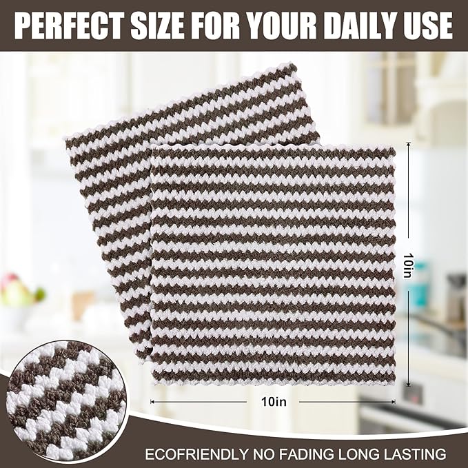 Homaxy 18 Pack Kitchen Dish Cloths, Ultra Soft and Absorbent Dish Towels
