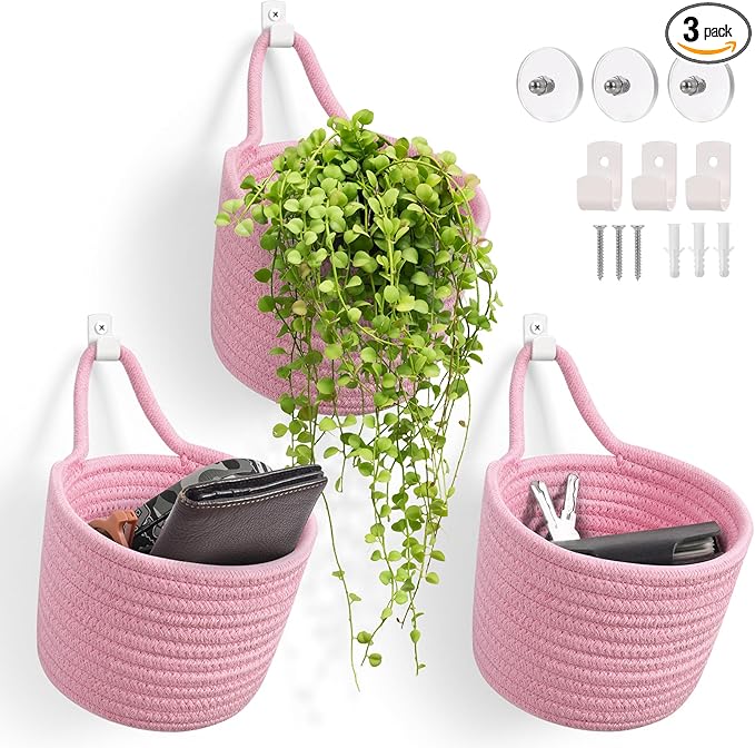 Fabric Wall Hanging Baskets