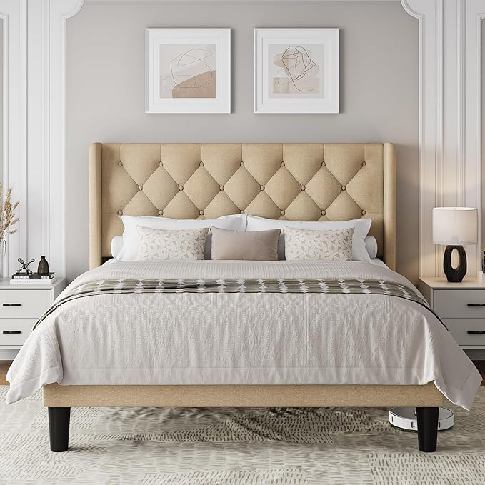 Einhomn Queen Size Platform Bed Frame