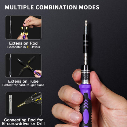 Faireach 170 in 1 Precision Screwdriver Set, Professional Repair Tool Kit with Portable Case, Small Screwdriver Kit for PC, Computer, Cellphone, Tablet, iPhone, iPad, Mac, Electronic etc