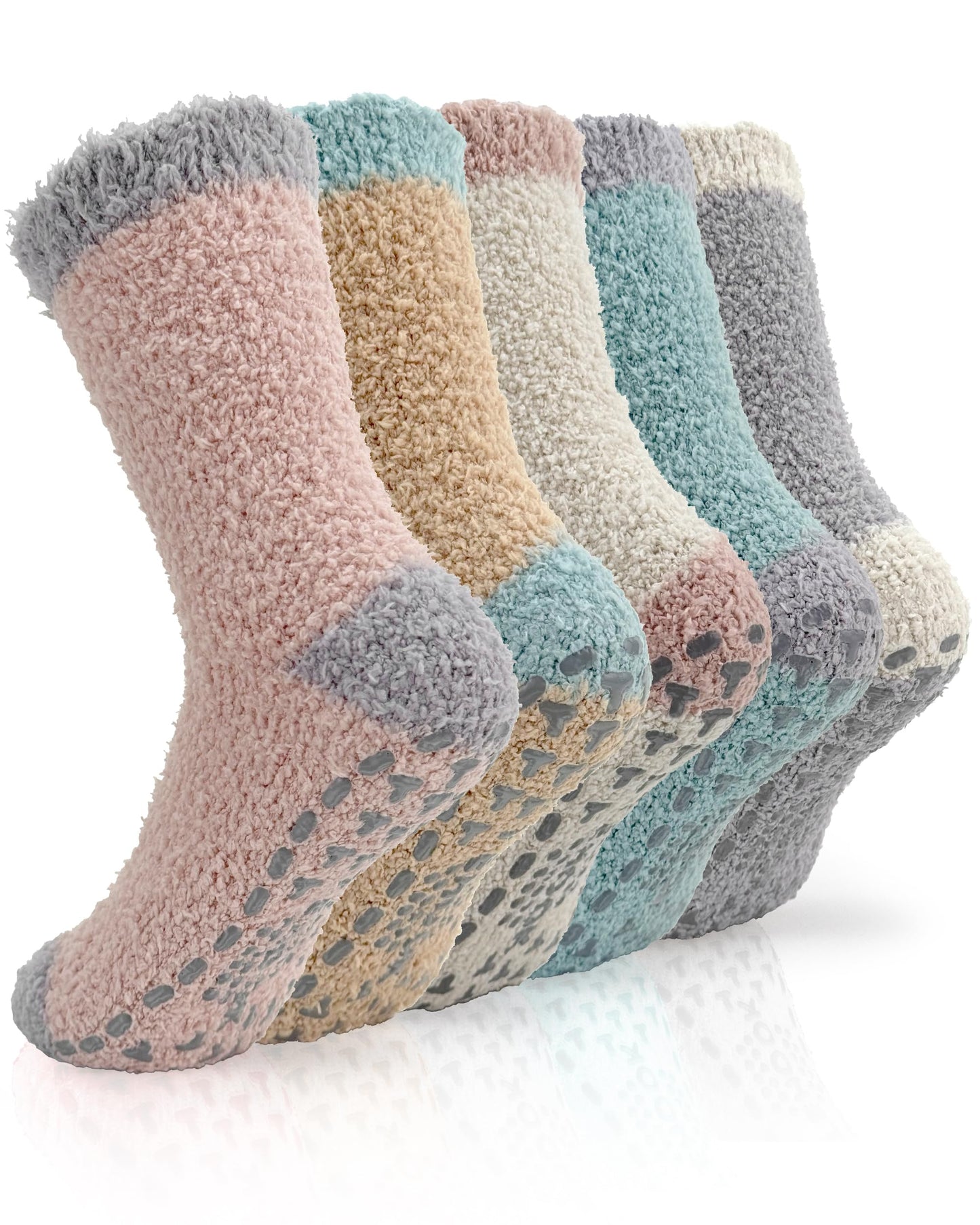 TEHOOK Warm & Cozy Valentines Gifts for Women, Fluffy Fuzzy Plush Sleeping Slipper Socks - Soft Warm Fabric
