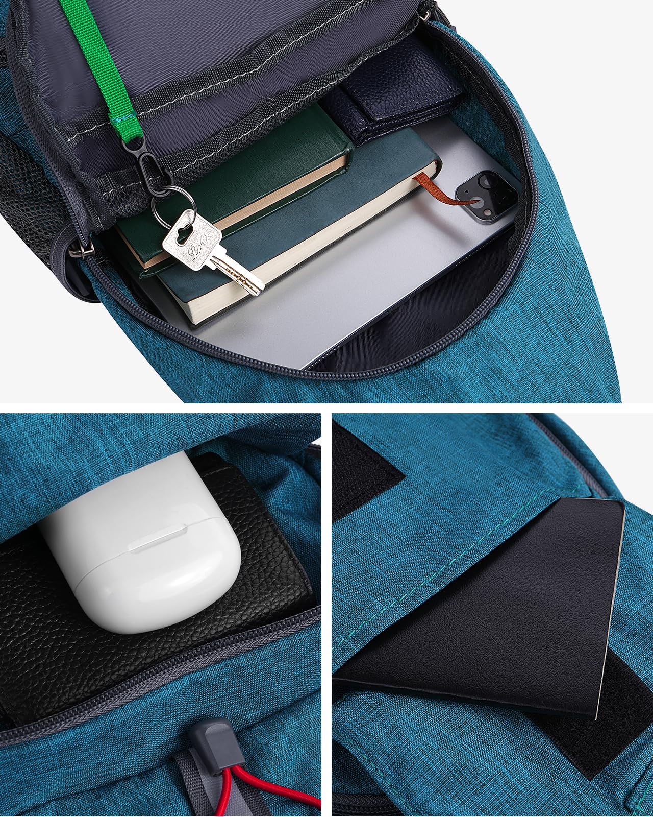 Waterfly Packable Small Crossbody Sling Backpack Foldable Shoulder Chest Bag Daypack for Hiking Traveling Men Women