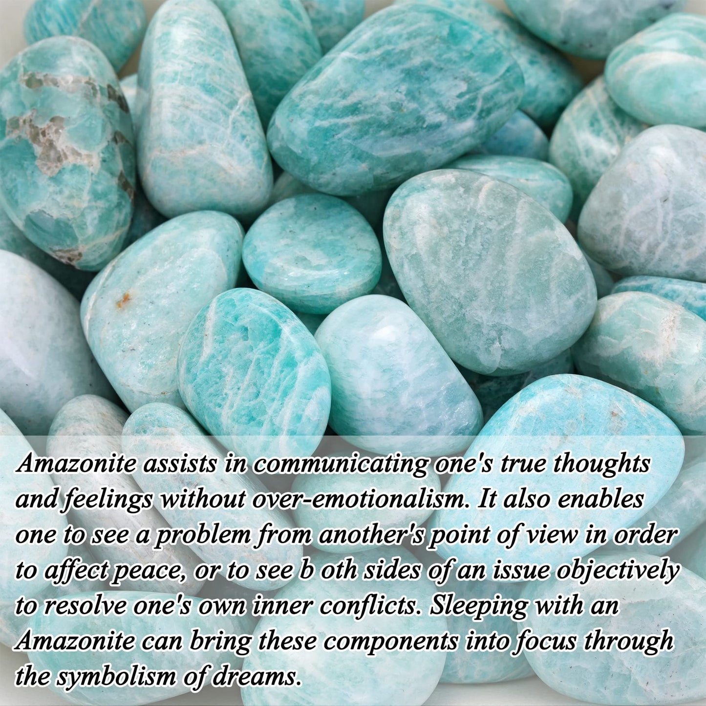 Top Plaza Bulk Amazonite Crystal Stones Real Natural Amazonite Reiki Healing Gemstones Small Tumbled Polished Stones for Energy Witchcraft Therapy Meditation Crystal Decorations 0.22Lb