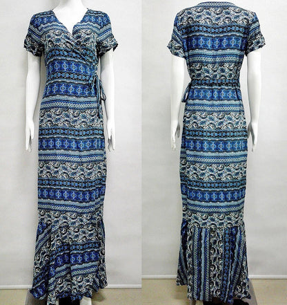 R.Vivimos Womens Summer Long Sleeve Cardigan Sexy Maxi Dresses