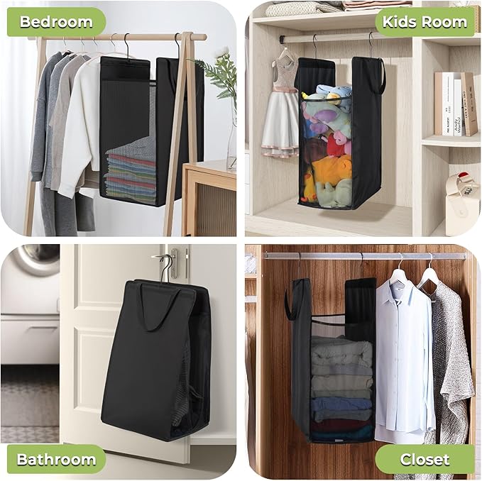 FENTEC Fentec Hanging Laundry Hamper, Hanging Laundry Basket, Slim Laundry