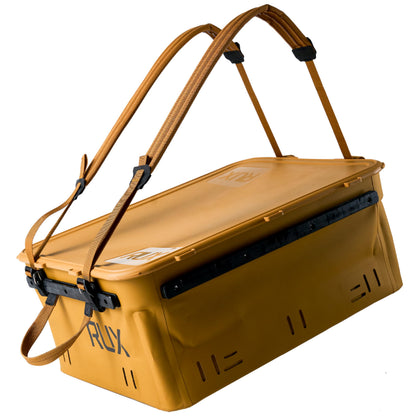RUX 40L Collapsible Gear Box (Bronze) - Modular Adventure Storage Solution For Camping Storage, Overlanding, Off-road And Van Life - Weatherproof, Durable and Multifunctional