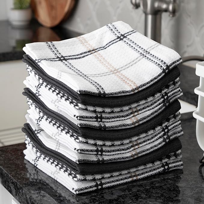 T-Fal Premium Waffle Dish Cloths: Highly Absorbent, Super Soft Long Lasting