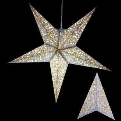 Yepsio Paper Star Lantern Lampshade, 60 cm, Hanging Decorations for Christmas, Wedding, Home, Party (Galaxy 009)