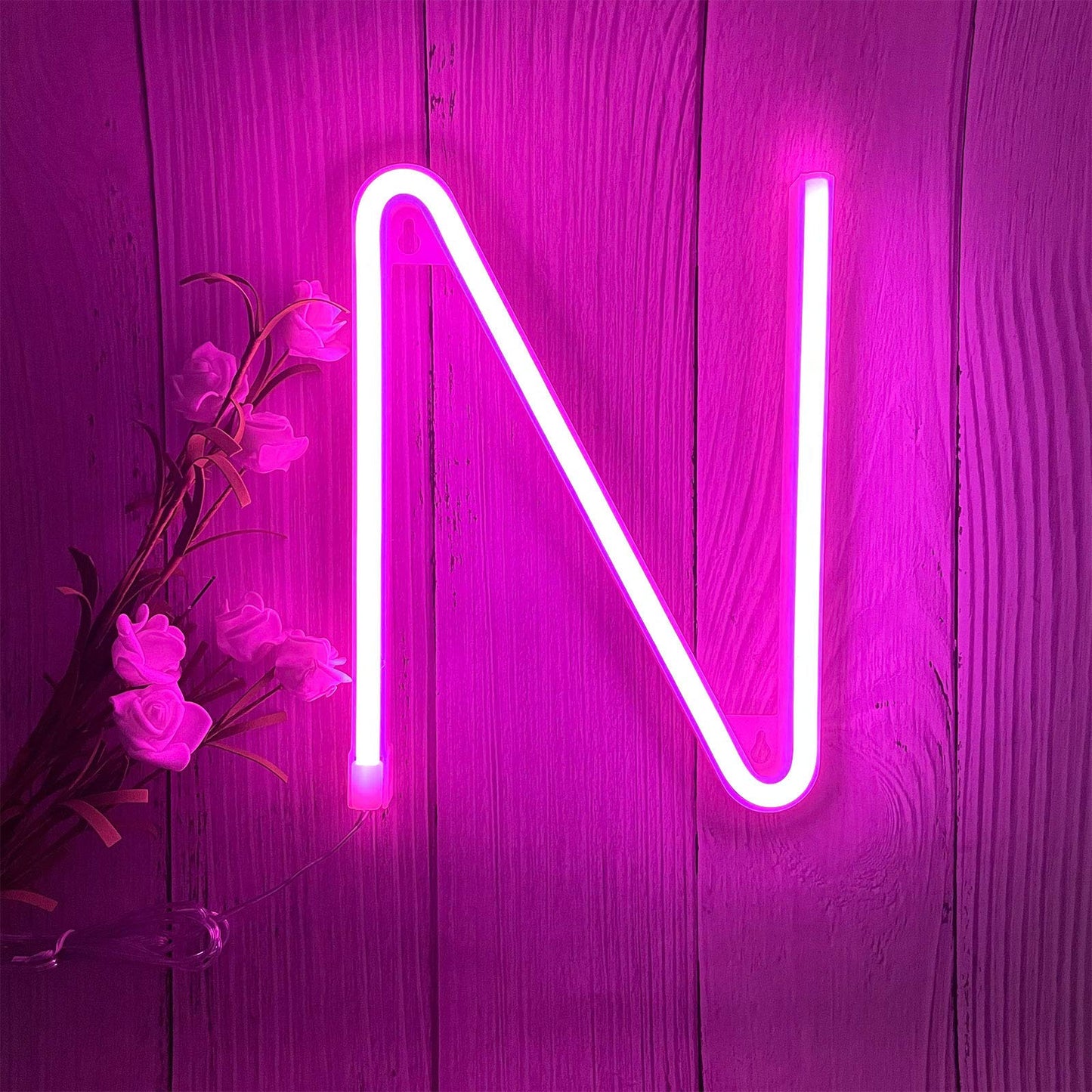 ENUOLI Neon Signs, Pink Light Up Letters with Lights for Wall Decor, Christmas Party, Bar Decorations, Wedding, Birthday