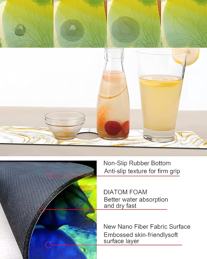 Kitchen Sink Splash Guard Faucet Mat Super Absorbent Fast Drying Mat Sink