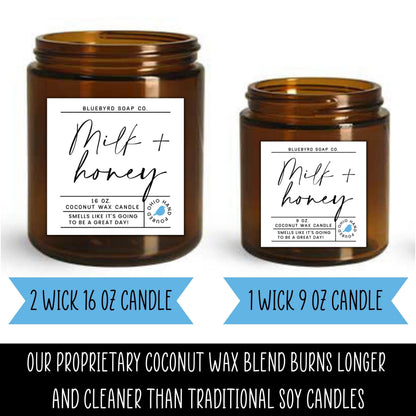 Bluebyrd Chocolate Marshmallow Candle Jar 9oz | Hot Cocoa Scented Candle | Healthy Coconut Wax Hot Chocolate Candle 55+ Hour Burn | USA Made (Hot Cocoa, 9oz)