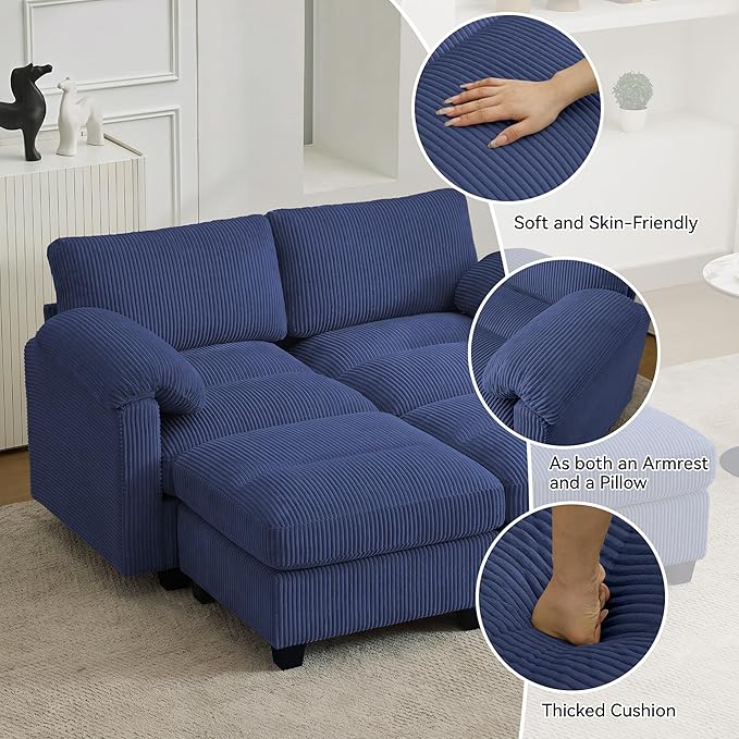 61'' Modular Loveseat Sofa