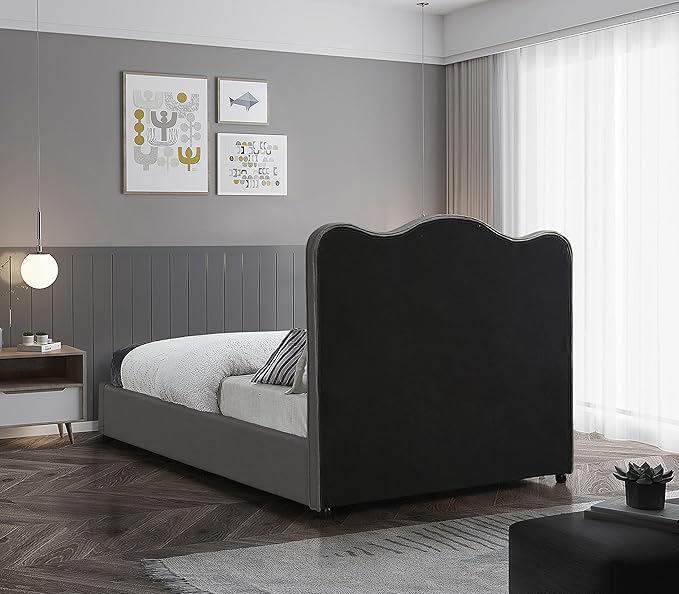 Meridian Furniture FelixGrey-F Felix Collection Modern | Contemporary Linen