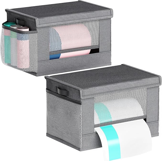 Trash Bag Holder Dispenser 2 Pack Extra Large, Oxford Cloth Garbage Bag Storage