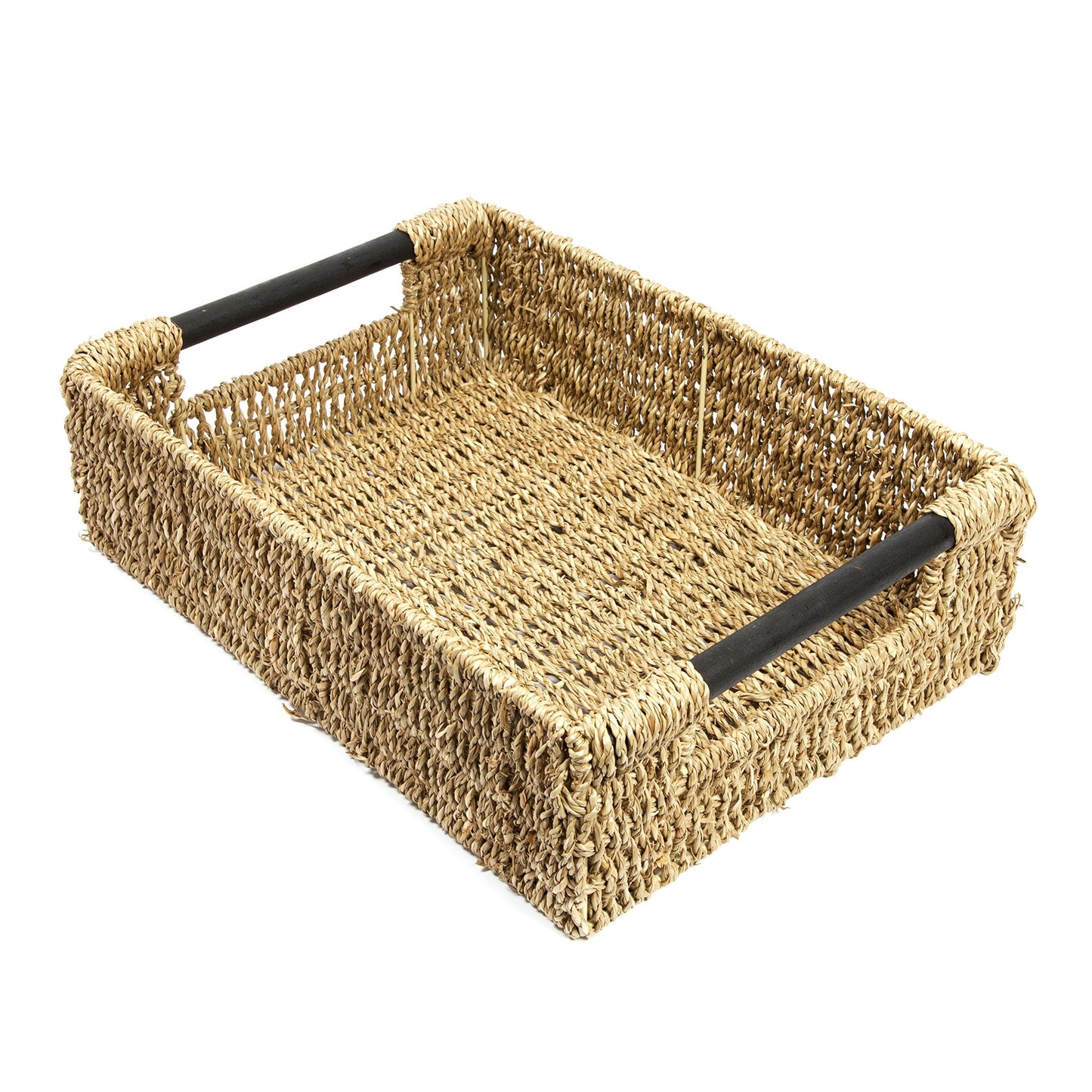 Woodluv Storage Baskets, Storage baskets for Shelves, Storage Box Organiser, Baskets to make hampers With Wood Handles -Extra Large