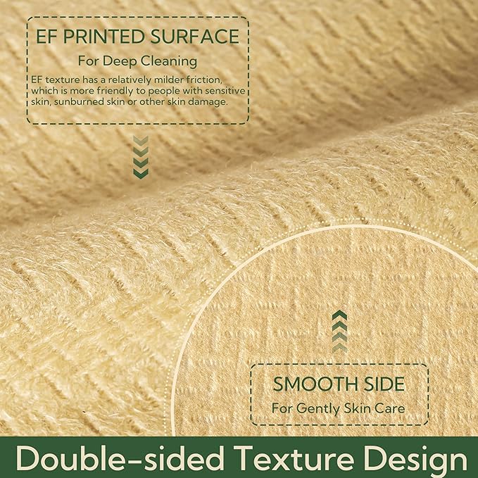 GRANNY SAYS Disposable Face Towels, Face Towelettes Disposable, Biobased Face