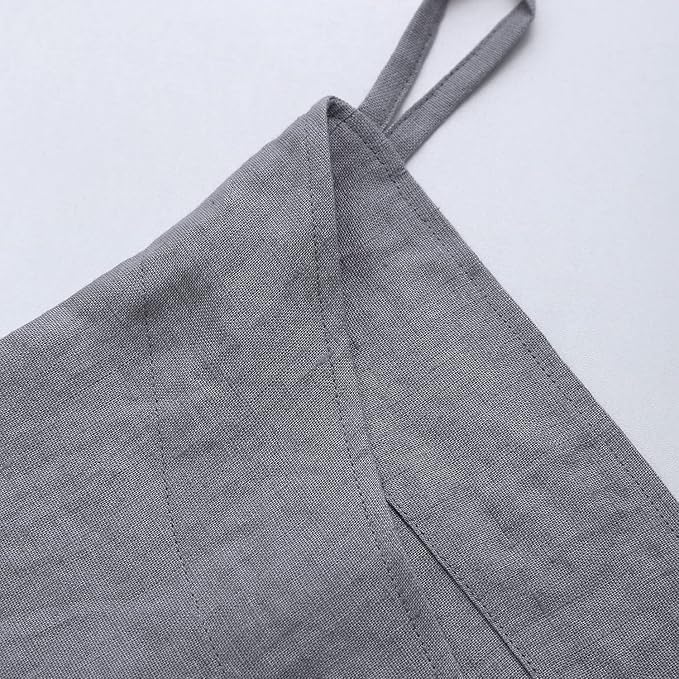 Amazhiyu Pure Linen Over The Door Laundry Hanging Hamper Bag