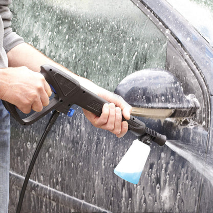 Neo® Electric High Pressure Washer 110 Bar High Power Jet Water Patio Car Cleaner with Foam Tank and Brush Included