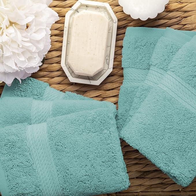 SUPERIOR Solid Egyptian Cotton Face Towel Set