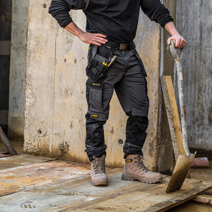 DEWALT Men's Fairhaven Pro-Stretch, Slim Fit, Holster Pocket Work Trousers, Grey, W32/L31